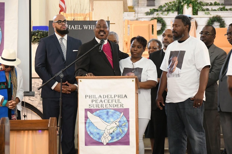 Vigil held for Michael White, Philly Man Who Walked Out of Church and Turned Himself in to Police to Face Murder Charges